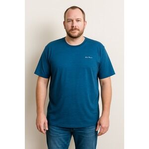 Eddie Bauer Mens Active T-Shirt Size XL‎ Blue Short Sleeve Performance Outdoor